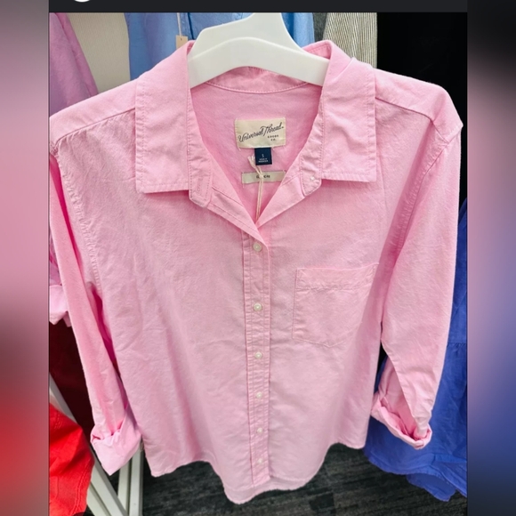 Universal Thread Pink Button Down Shirt Size L - Picture 1 of 4